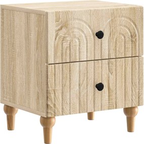 vidaXL Κομοδίνο 2 τμχ. Sonoma Δρυς 43 x 34,5 x 48 εκ