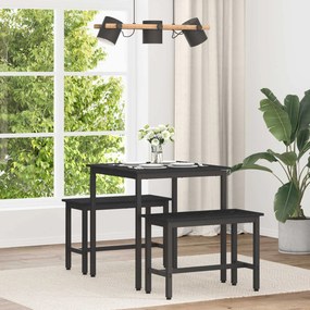 vidaXL Τραπεζαρίες 70 x 70 x 75 cm ΜΕΤΑΛΛΟ