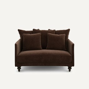 Διθέσιος καναπές compact από βελούδο chenille, Lazare