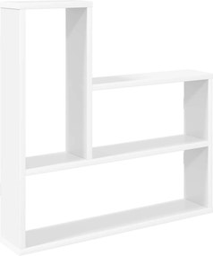 vidaXL Ράφι Τοίχου Λευκό 60 x 11 x 60 εκ. Επεξεργασμένο Ξύλο