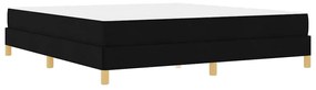 vidaXL Κρεβάτι με ελατήρια Μαύρο και Καφέ 180 x 200 cm