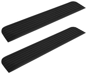 vidaXL Ράμπες Πεζοδρομίου / Πόρτας 2 τεμ. 110x21x2,5 εκ. από Καουτσούκ
