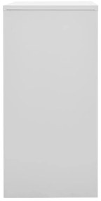 vidaXL Φοριαμός Ανοιχτό Γκρι / Κόκκινο 90 x 45 x 92,5 εκ. Ατσάλινος