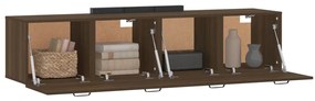 vidaXL Ντουλάπια Τοίχου 2 τεμ. Καφέ δρυς 60x36,5x35 εκ. Επεξ. Ξύλο