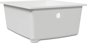 vidaXL Σιντρινο κουζίνας Λευκό 38 x 44 x 20 εκ. Γρανίτης
