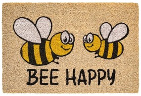 Πατάκι Εισόδου Ruco Print 797 Bee Happy 40X60cm Beige Sdim 40Χ60