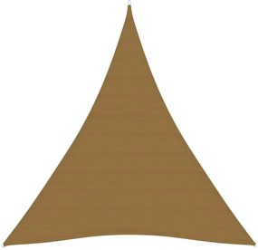 vidaXL Πανί Σκίασης Taupe 5 x 6 x 6 μ. από HDPE 160 γρ./μ²