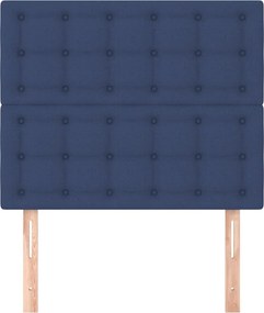 vidaXL Κεφαλάρι Μπλε 90x5x118/128 εκ. Ύφασμα