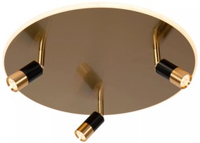 Φωτιστικό Οροφής Lucide 71101-48-02 JUBEL Χρυσό Χρώμα (Gold Coloured)|Μαύρο Ματ (Black Mat) 2500 K