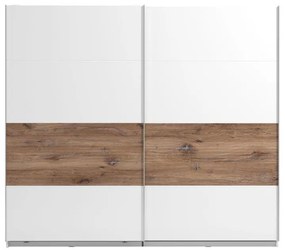 Ντουλάπα Masilia 245 H217 Λευκό - Flagstaff - Λευκό Γυαλιστερό 245x61x217 εκ. 245x61x217 εκ.