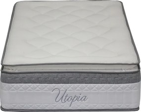 Στρώμα Utopia pakoworld pocket spring με ανώστρωμα 30-32cm 90x190εκ