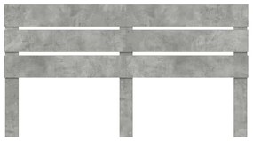 vidaXL Κεφαλάρι Σκυρόδεμα Γκρι 160 cm Επεξεργασμένο ξύλο