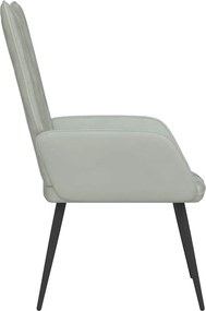 vidaXL Πολυθρόνα Relax Ανοιχτό Γκρι Βελούδινη