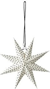 Αστέρι Κρεμαστό Λευκό-Μαύρο Πουά Χαρτί Βαμβάκι Μαγνήτης Φ20cm Uni Star S 760-403-04 Affari of Sweden 760-403-04