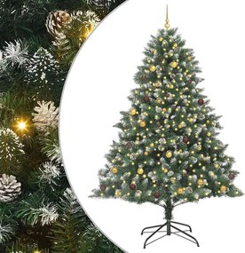 vidaXL Τεχνητό Χριστουγεννιάτικο Δέντρο με 300 LED Πράσινο 240 cm