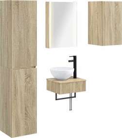 vidaXL Σετ Επίπλων Μπάνιου 5 pcs Sonoma Δρυς