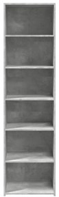 vidaXL Ντουλάπι Γκρι Σκυροδέματος 50x41x185 εκ. από Επεξεργασμένο Ξύλο