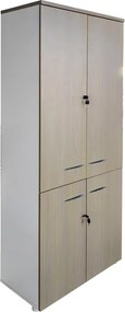 Ντουλάπα γραφείου Armadi pakoworld sonoma-λευκό 80x40x200εκ