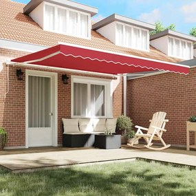 vidaXL Σκηνίτσα Αναδιπλούμενη Κόκκινο 400 x 300 εκ