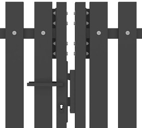 vidaXL Πύλη Κήπου Ανθρακί 400x200 εκ. από Ατσάλι