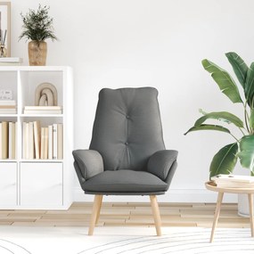 vidaXL Χαλαρωτική Πολυθρόνα Σκούρο Γκρι Υφασμα