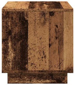 Τραπεζάκι σαλονιού Παλιό ξύλο 40x40x43 cm Κατασκευασμένο ξύλο - Καφέ