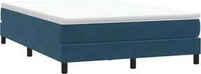 vidaXL Box Spring Κρεβάτι χωρίς στρώμα Σκούρο μπλε Βελούδινο