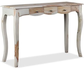 vidaXL Κονσόλα Τραπέζι με 3 Συρτάρια 110x40x76 εκ. Μασίφ Ξύλο Ακακίας