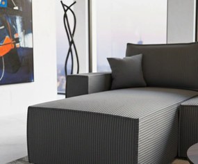 Γωνιακός καναπές Malaga mini I-Gkri Skouro-Αριστερή