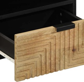 vidaXL Τραπεζάκι σαλονιού καφέ 80x54x40 cm μασίφ ξύλο Mango