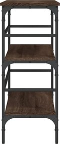 vidaXL Τραπέζι Κονσόλα Καφέ Δρυς 100x32x75 εκ. Επεξεργασμένο Ξύλο