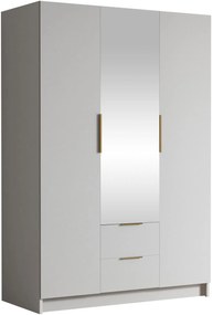 Ντουλάπα Calwi II τρίφυλλη-Λευκό - Χρυσό