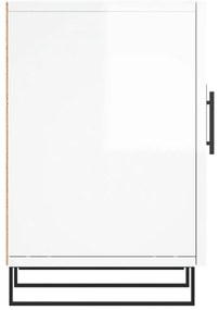 vidaXL Έπιπλο Τηλεόρασης Γυαλ. Λευκό150x30x50εκ.Επεξεργασμένο Ξύλο