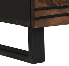 vidaXL Υψηλό Κεφαλάκι Καφέ 60 x 33 x 100 εκ. Μασίφ ξύλο μάνγκο