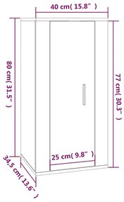 ΈΠΙΠΛΑ ΤΗΛΕΟΡΑΣΗΣ ΕΠΙΤΟΙΧΙΑ SONOMA ΔΡΥΣ 40X34,5X80 ΕΚ 816678