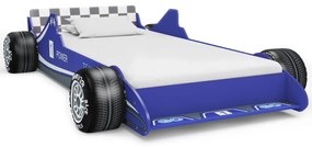 Κρεβάτι Παιδικό Αγωνιστικό Αυτοκίνητο Μπλε 90 x 200 εκ.