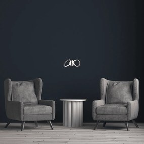 Φωτιστικό Τοίχου Tesoro 15W 4000K Ασημί