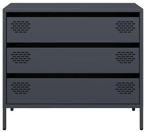 vidaXL Ντουλάπι Ανθρακί 68x39x58,5 εκ. από Χάλυβα Ψυχρής Έλασης