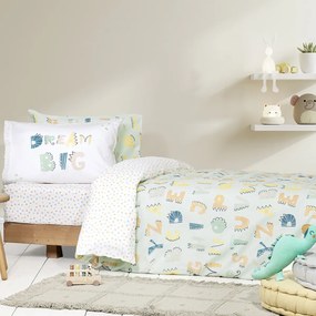 Σεντόνια Μονά (Σετ) Nima Kids Dream Big Βεραμάν Χωρίς Λάστιχο 170x255