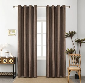 Κουρτίνα Σκίασης Με Κρίκο 140Χ270 Καφέ 6015-2