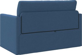 vidaXL Κρεβάτι καναπές 110cm Μπλε ύφασμα