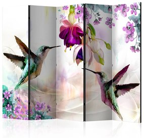 Διαχωριστικό με 5 τμήματα - Hummingbirds and Flowers II [Room Dividers] 225x172