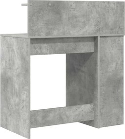 vidaXL Γραφείο Σκυρόδεμα Γκρι 90 x 48 x 101,5 cm Επεξεργασμένο Ξύλο