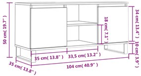 ΈΠΙΠΛΟ ΤΗΛΕΟΡΑΣΗΣ ΛΕΥΚΟ 104 X 35 X 50 ΕΚ. ΑΠΟ ΕΠΕΞΕΡΓ. ΞΥΛΟ 827020