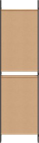 vidaXL 5-Panel Room Divider Μπεζ 250 x 180 cm Ύφασμα