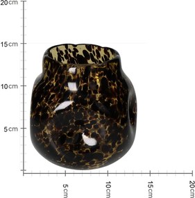 Βάζο ArteLibre Καφέ Γυαλί 15x15x15cm