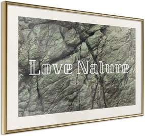 Αφίσα - Nature - 60x40 - Χρυσό - Με πασπαρτού