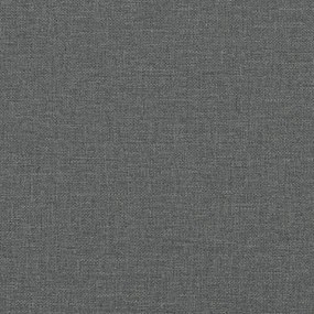 Πλαίσιο Κρεβατιού με Κεφαλάρι Σκ. Γκρι 200x200 εκ. Υφασμάτινο - Γκρι