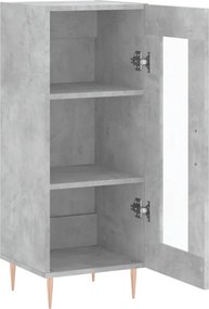 vidaXL Ντουλάπι Γκρι Σκυροδέματος 34,5x34x90 εκ. Επεξεργασμένο Ξύλο