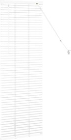 vidaXL Βενετσιάνικες Ρόδες Λευκό 130 x 40 εκ Αλουμίνιο